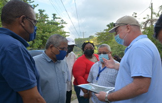 President Ramkalawan obtains first-hand view of the West Coast road improvement project