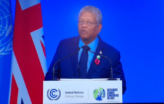 Address by the President of the Republic, Mr Wavel Ramkalawan at the World Leaders Summit during his participation at the UNFCCC'S COP26 World Leaders Summit Climate Change Conference