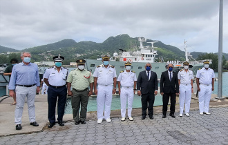 President Ramkalawan attends annual SDF military promotion ceremony and handing over of vessel