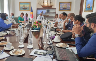 President Ramkalawan chairs the third meeting on flood mitigation plan for Victoria