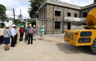 President Ramkalawan reviews progress of new NIHSS Building