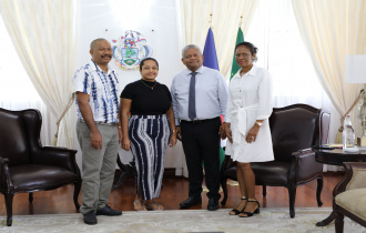 President receives Praslin graduate after attaining dual degree