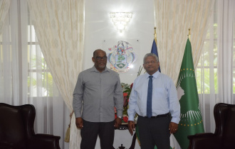 President Ramkalawan commends Ambassador Adrienne as he bids farewell