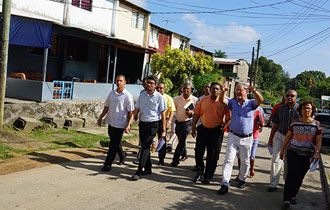 President Faure Gets First-hand View of Mont Fleuri Following District Visit