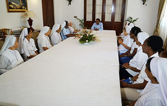 President Faure receives Sisters at State House