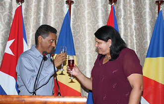 President Faure Hosts reception in Honour of Vice-President of the Council of State of the Republic of Cuba