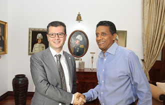 Seychelles President receives the Permanent Representative of the Republic of Azerbaijan to the AU