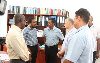 President Faure visits the Seychelles Hospital