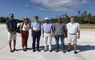 President Faure visits Providence Island