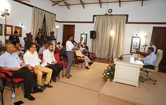 The President meets the Press during Second live Presidential Press Conference for 2019